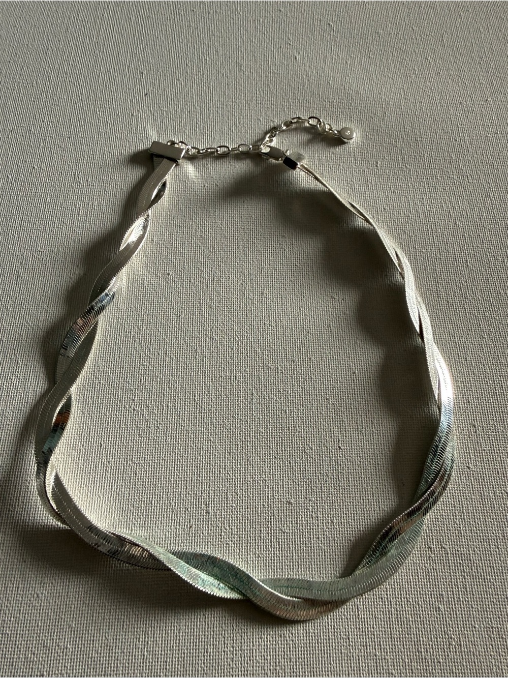 NEW Nordstrom Silver Twisted Multi-Strand Necklace